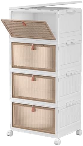 28Qt Foldable Storage Bins 4-Tier