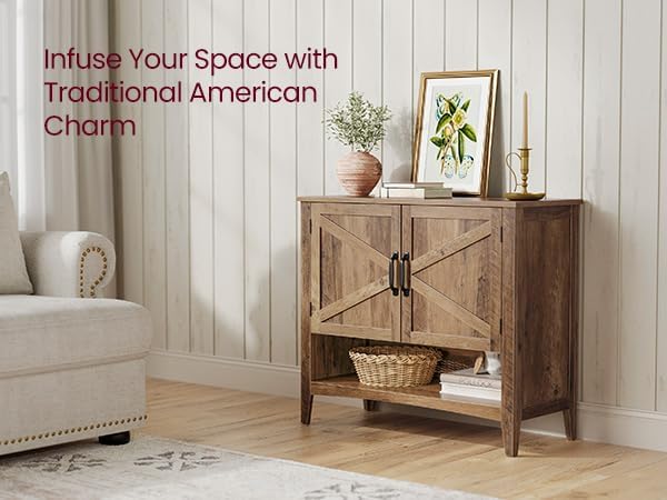 Honey Brown 3-Tier Farmhouse Shoe Cabinet