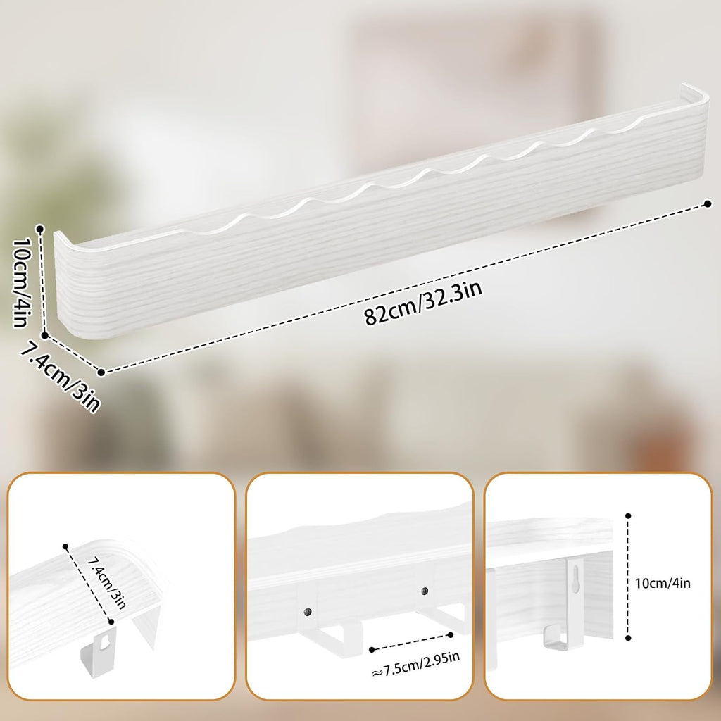Wooden Wall Coat Rack With Shelf