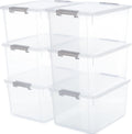 32QT Clear Storage Bins 6-Pack