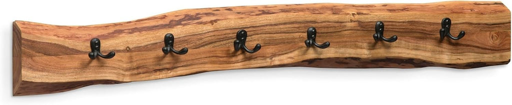 48in Live Edge Wood Coat Rack