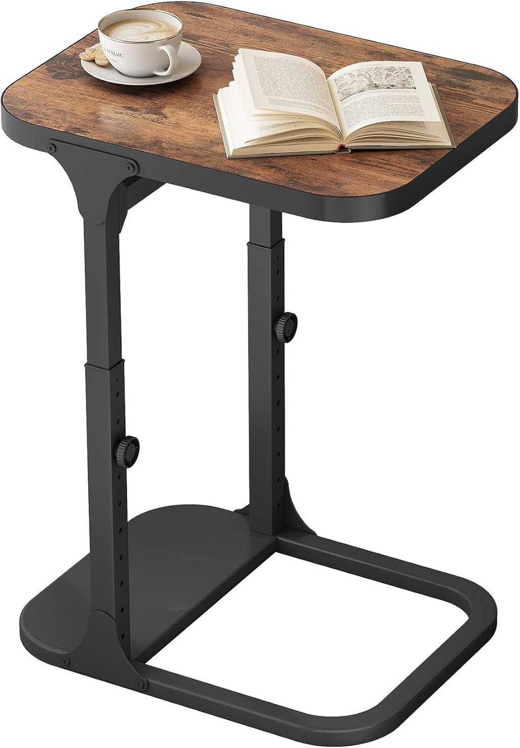 Adjustable Stable C Shaped Side Table