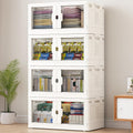 White Collapsible Storage Bins 460Qt 4-Pack