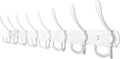 30 Inch White Wall Coat Hook Rack