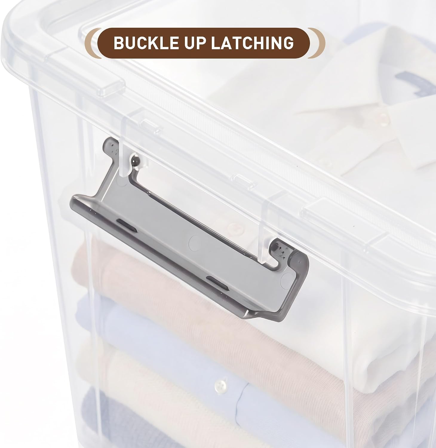 32QT Clear Storage Bins 6-Pack