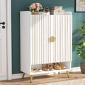 White Gold 6-Tier Shoe Storage Cabinet