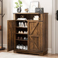 Farmhouse 6-Tier Wooden Shoe Storage Cabinet