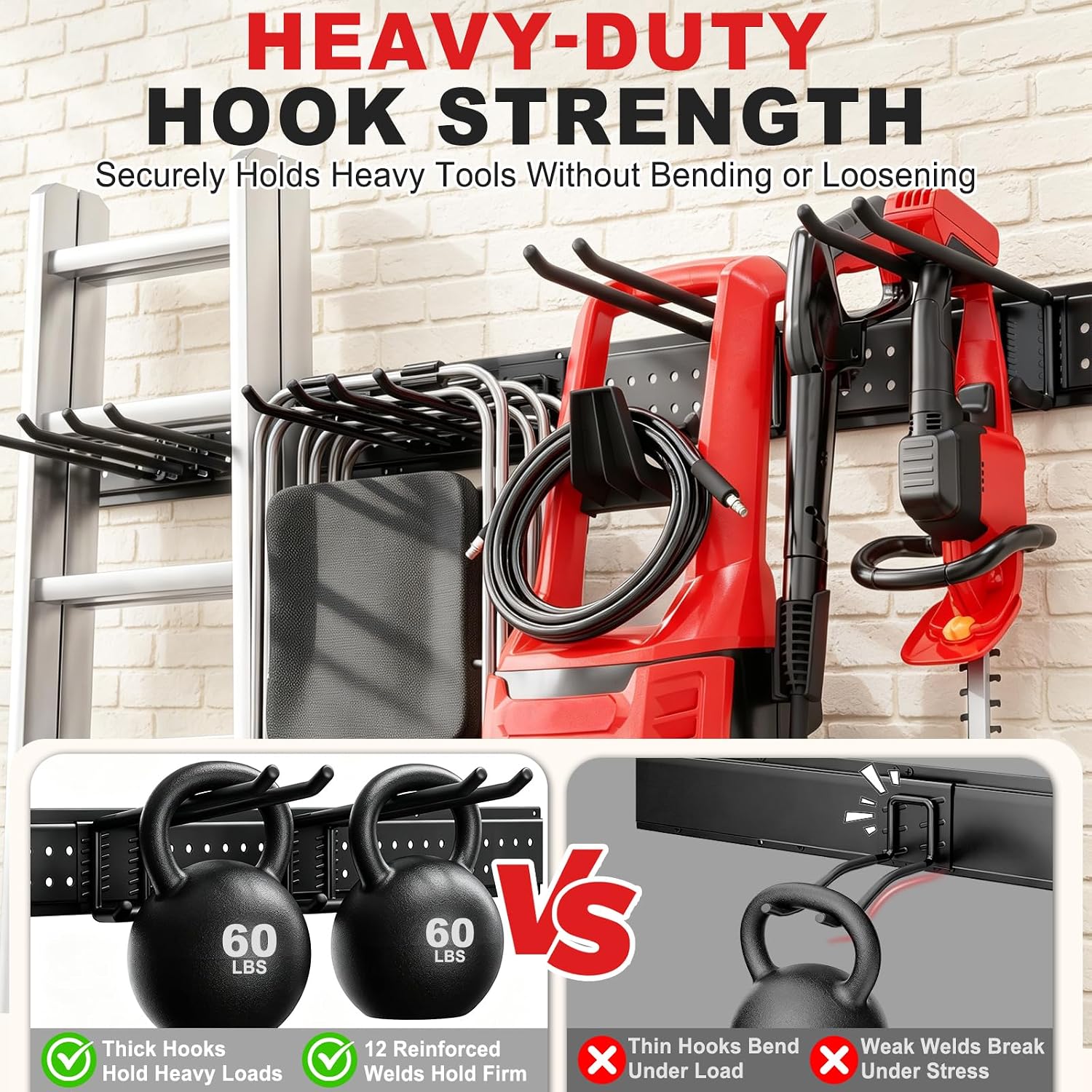 99in Wall Mount Tool Storage Rack