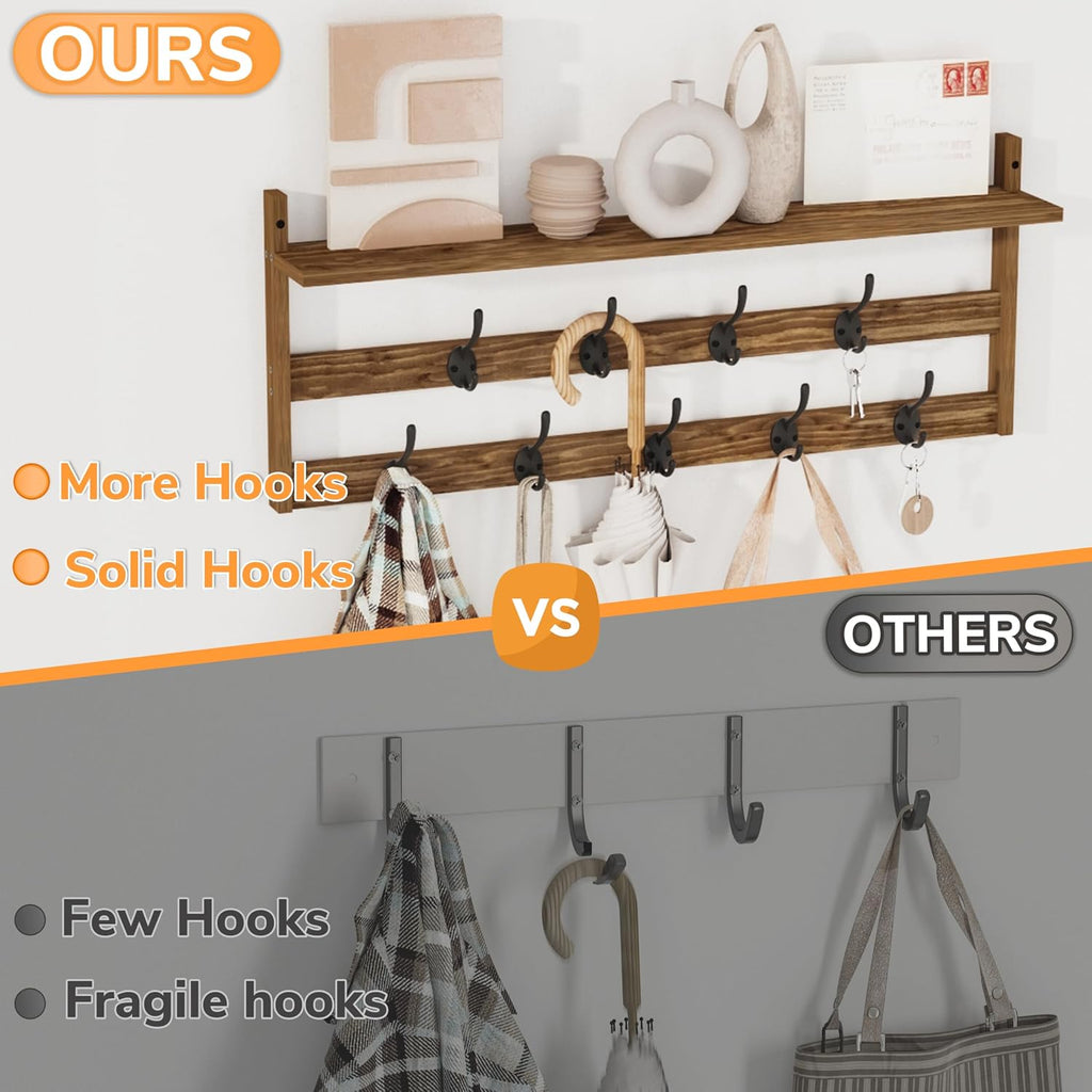 29in 2-Tier Wall Coat Rack