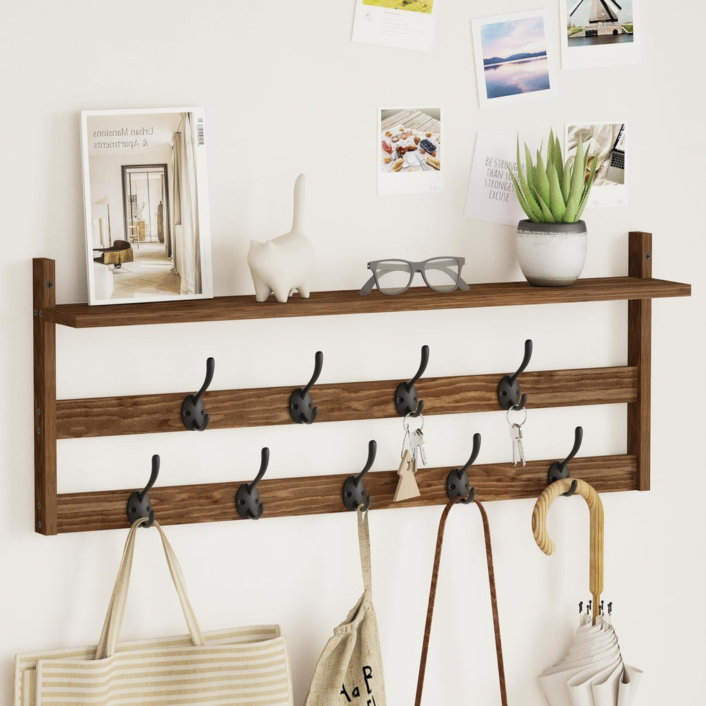 29in 2-Tier Wall Coat Rack
