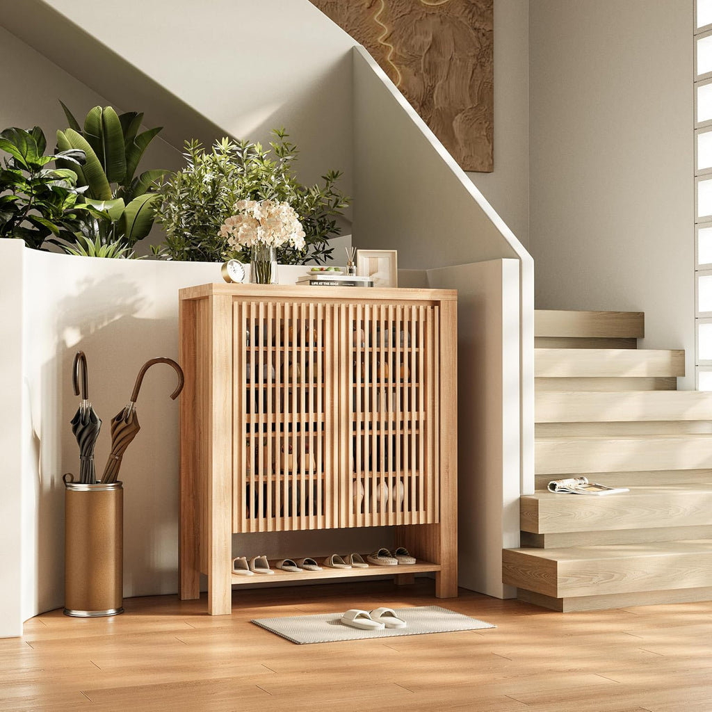 43in Tall 8-Tier Shoe Storage Cabinet