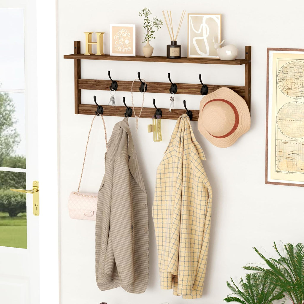 29in 2-Tier Wall Coat Rack