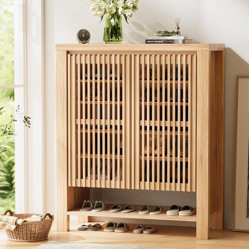 43in Tall 8-Tier Shoe Storage Cabinet